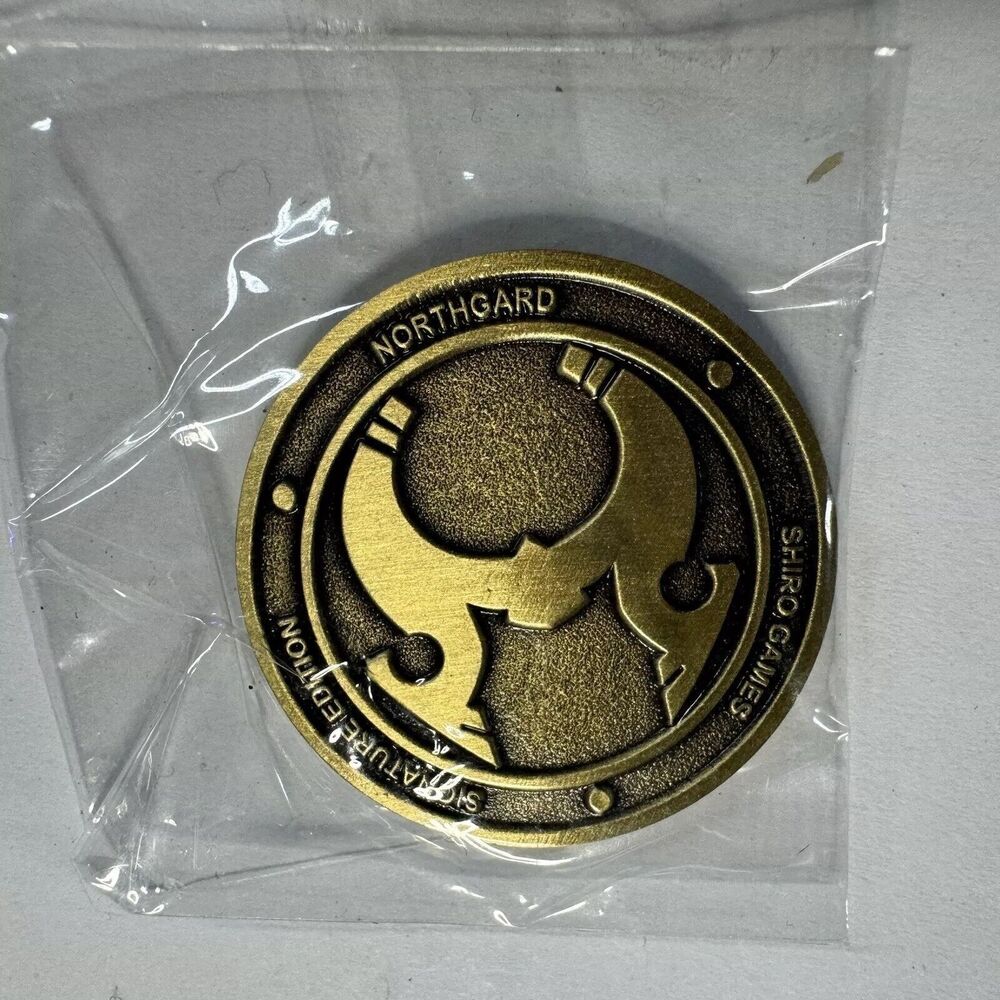 Northgard Signature Edition Collectible Metal Coin Shiro Games Promo New